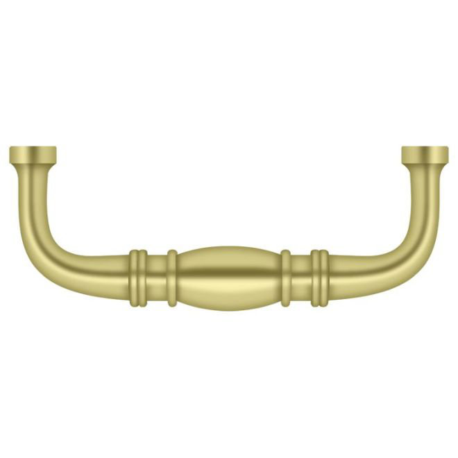 Colonial 1 Center to Center Bar Pull, Polished Brass
