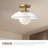 Finola Glass Semi Flush Mount-66310876