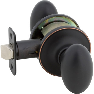 Callan Keyed (Entry) Satin Nickel Oval Knob