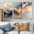Toile naturelle avec cadre flottant