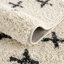 Tapis beige / noir à poils longs Adeewa-1770243056