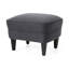 Fauteuil club relaxant et revêtement en tissu gris, cadre en bouleau massif, housse, pieds