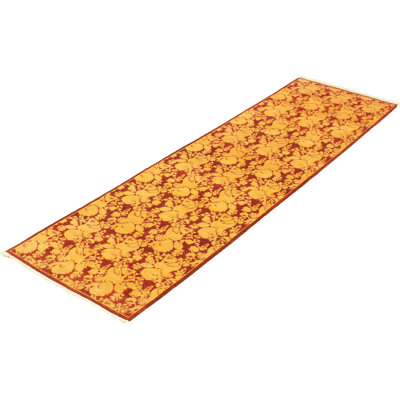 Tapis de couloir en laine noué à la main de conception unique noué à la main new age de style persan 18/20 2 pi 8 po x 9 pi 8 po tapis décoratif