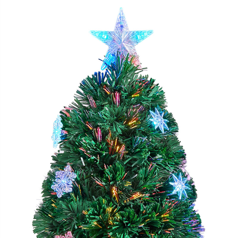 Lighted Artificial Spruce Christmas Tree, 3' H