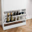 2 Drawer Shoe Cabinet with Open Shelf Modern Storage Furniture for Hallway Living Room Bedroom-202131333
