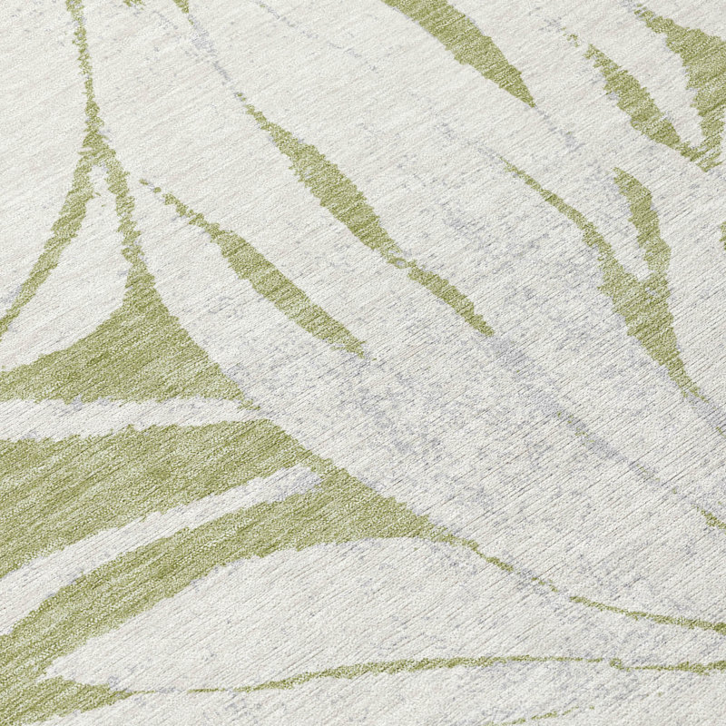 Machine Washable Indoor/Outdoor Oliveras ACN2263 Floral Rug, Rectangle 5' x 7'6"