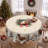 1pc round/rectangular polyester Edelen, Christmas Edelen with pine, snowman, truck, embosed edge, Christmas decorations for dining table, festival party holiday table decoration, perfect festival gift-212865715
