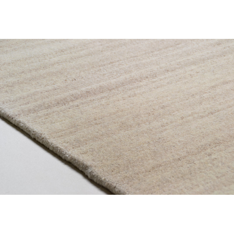 Nakarta Solid Colour Wool Hand Woven Area Rug, Rectangular 70 x 140 cm