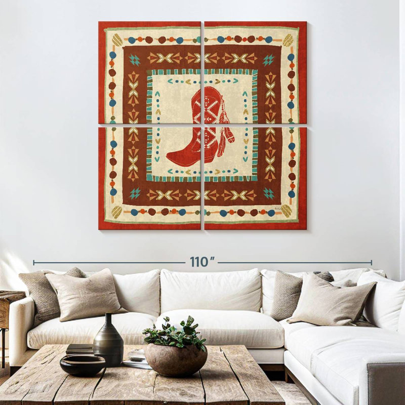 Lelar Southwest At Heart Tile II, H 74 po x l 74 po