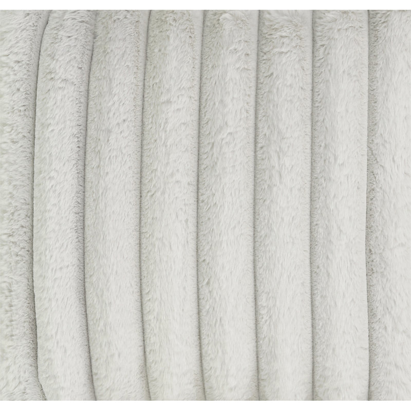 Méridienne 40 po Minky Dove, Polyester blanc