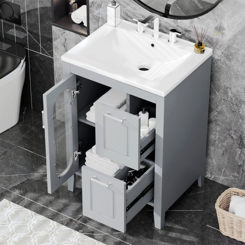Riloh 24'' Single Bathroom Vanity with Top