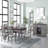 Casual Two Tone 6 Drawer Dining Table