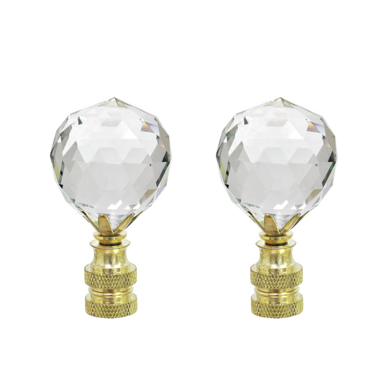 Faîteau de lampe en cristal à facettes, Transparent