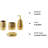 Periann Ceramic / Porcelain Bathroom Accessory Set Bathroom Tray Tumbler