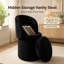 Tabouret de coiffeuse avec dossier pliable et rangement dissimulé-162618369