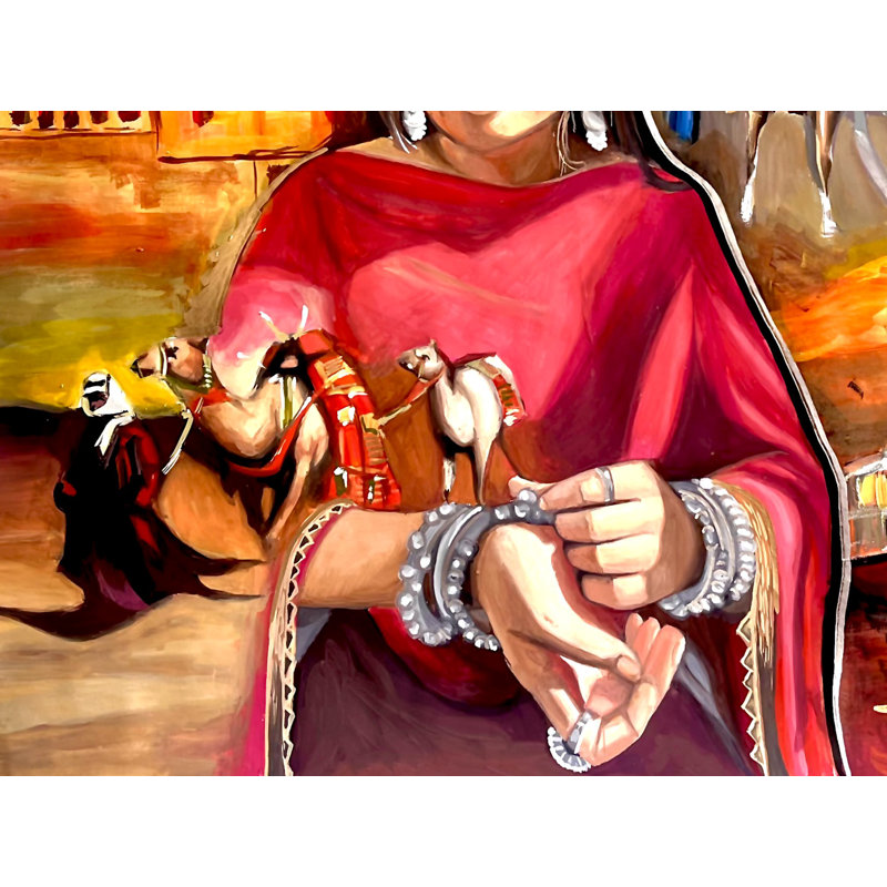 Peinture Rajasthani | Technique mixte | Ojasvi Singh | Pour la décoration murale