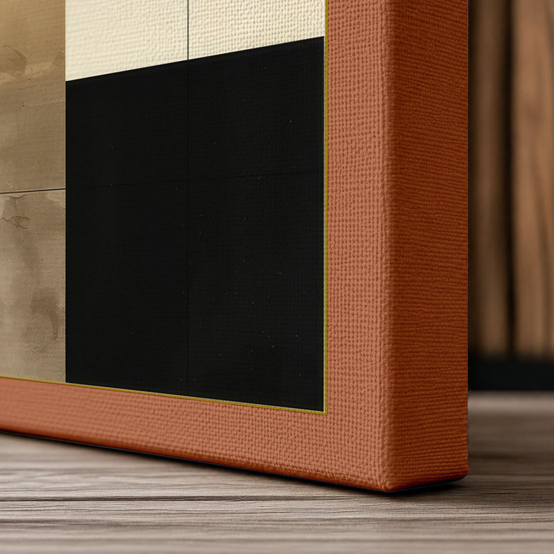 Form and Colour Minimalist - Wrapped Canvas, 36x24 - 91.4 x 61.0 cm, Terracotta Border