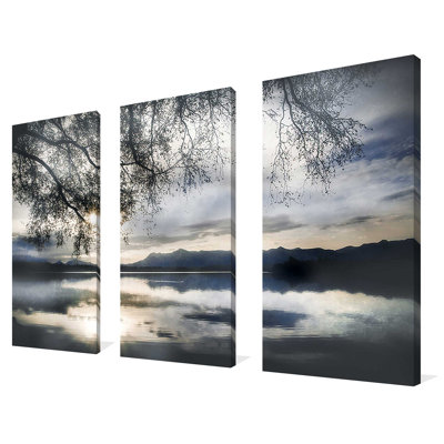 «Staffelsee Lake», reproduction sur toile 3 pièces