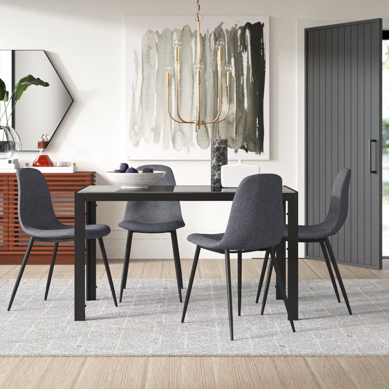 Ally 5 - Piece Glass Top Dining Set