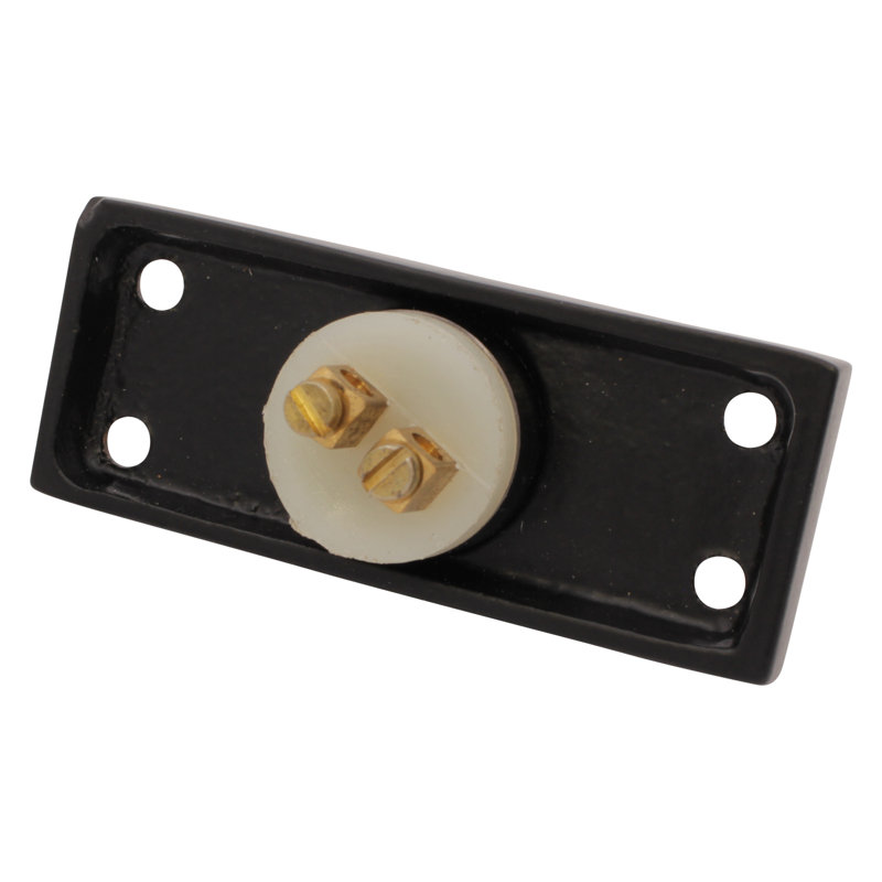 Bouton de porte en laiton, Noir