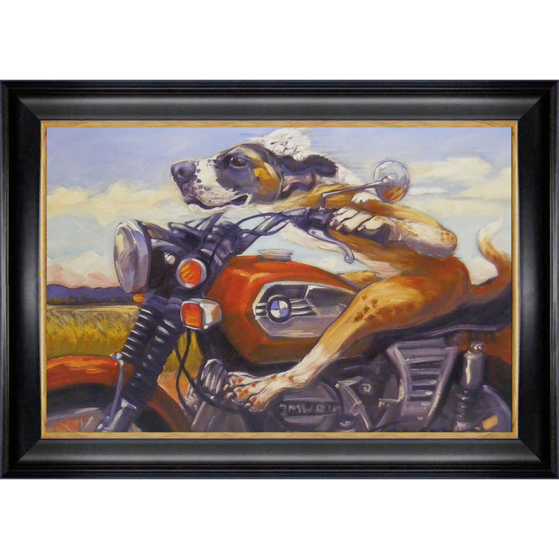 «Fast and Furriest», reproduction par Connie Townsend - toile encadrée (36 po x 30 po)