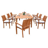 Digby Outdoor 11 - Piece Teak Dining Set