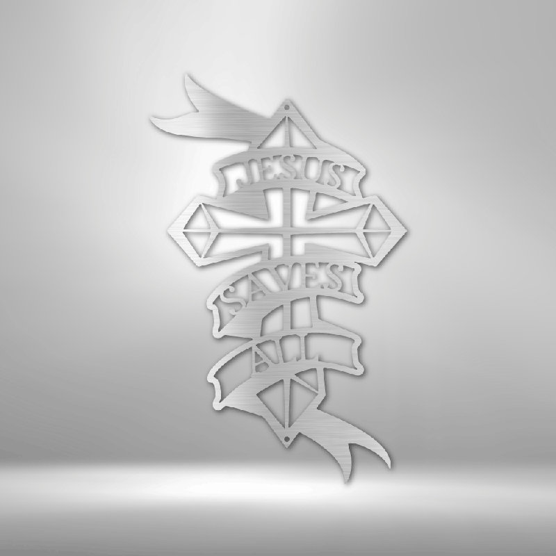 Scripture Walls, H 17 po x l 17,5 po x P 0,5 po, Argent argent