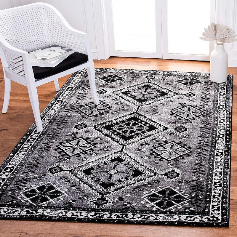 Vintage Hamadan Performance Southwestern Rug, Rectangle 5'3" x 7'6"