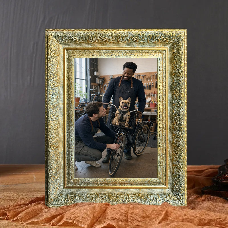 Cadre photo mural antique doré 3 pièces 11 "x 14" avec forme rectangulaire classique, Antique Gold, 3, 11" W x 14" H