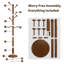 Portemanteau autoportant en bois massif avec 10 crochets-1787330332