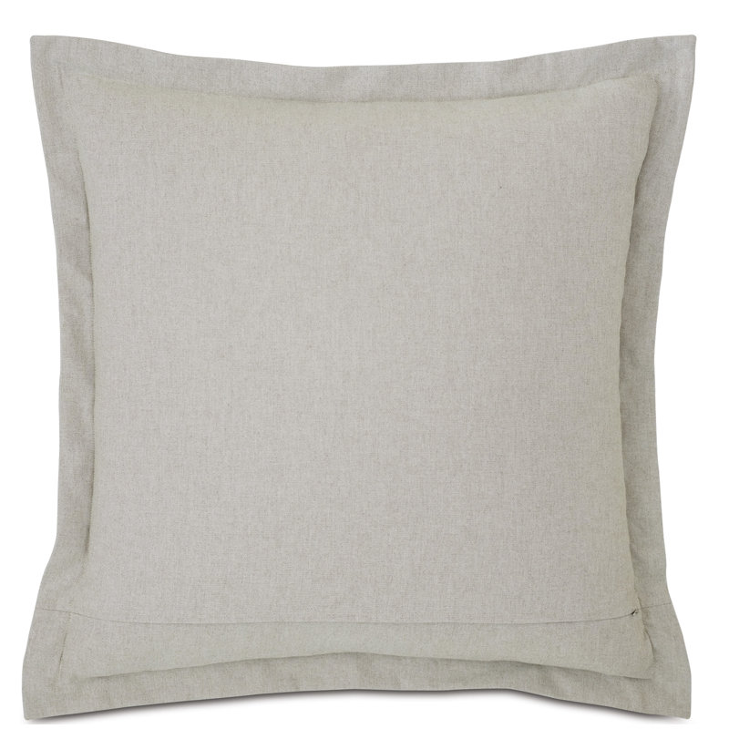 Balfour Green Linen Cotton Blend Piece Sham