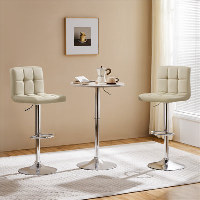 Chandresh Swivel Adjustable Height Bar Stool by Wade Logan