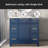36'' Single Bathroom Vanity with Resin Top-555451730