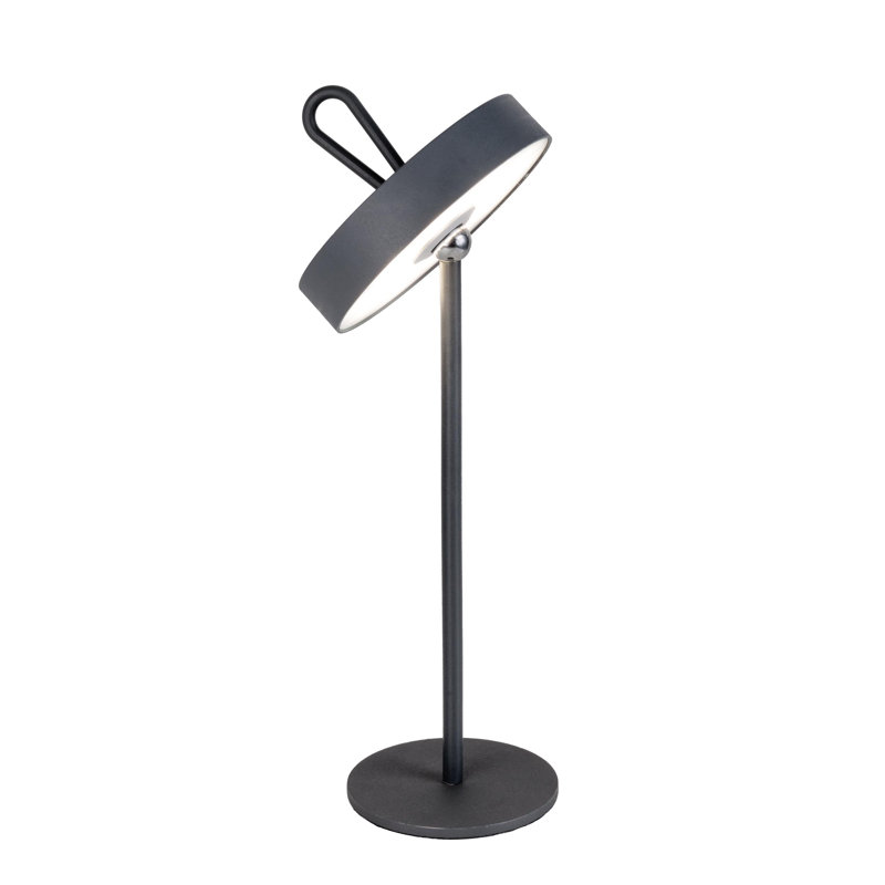 Brona Adjustable Metal Standard Table Lamp Lamp, Grey/Brown/Blue