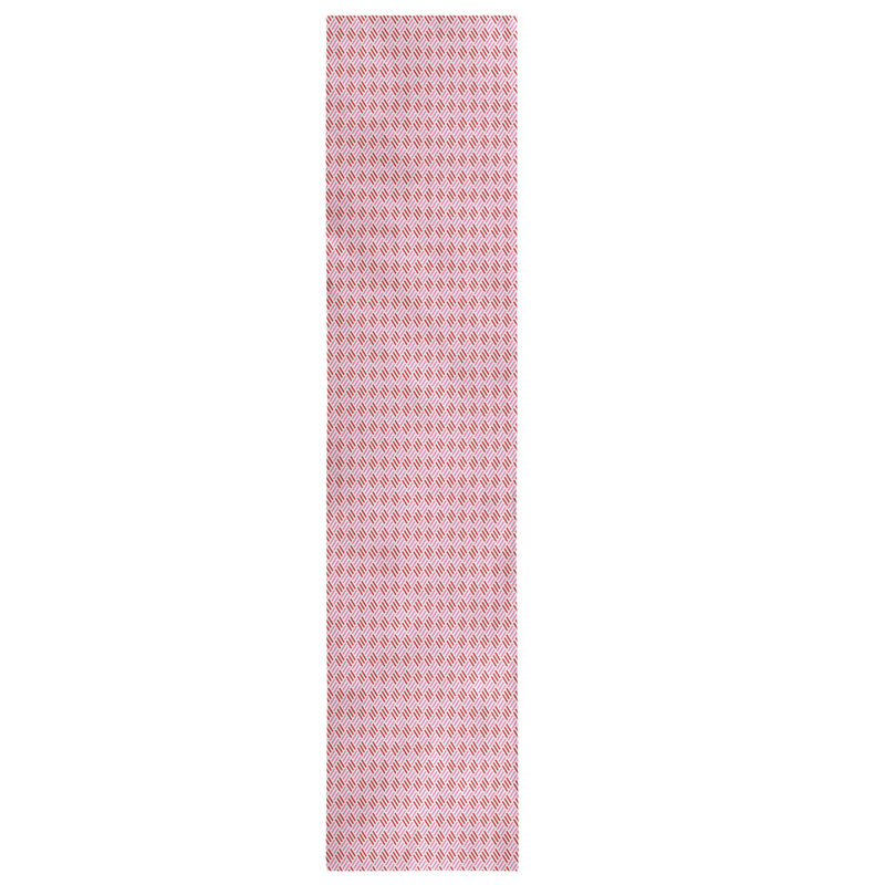 Chemin de table fêtest hol, L 90 po x l 16 po, Rose / Rouge, Polyester