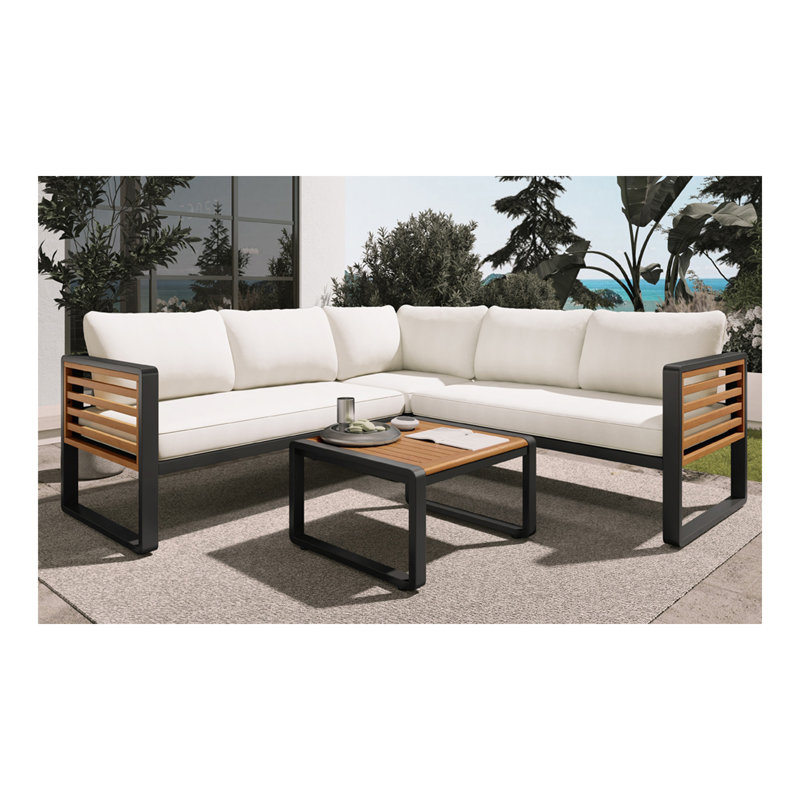 Ensemble de rangement pour patio 4 pièces GO, Blanc