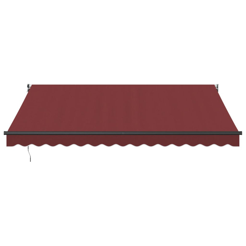 Dakota Fields Retractable Patio Awning, 300cm W x 250cm D, Burgundy/Black