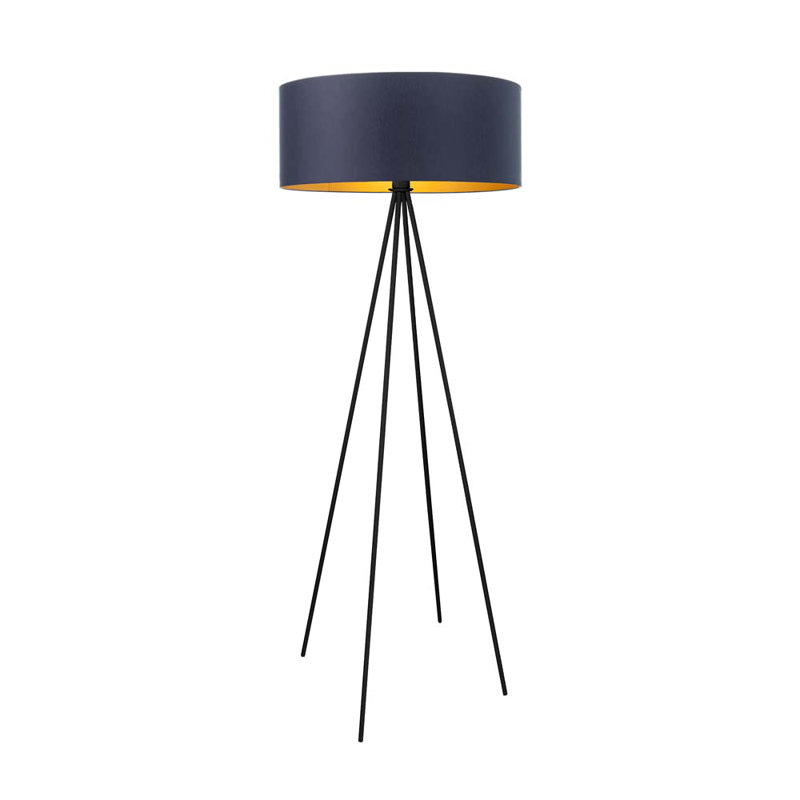 Randal 157cm Tripod Floor Lamp, Dark Grey, Black