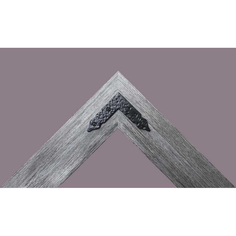 Miroir pleine grandeur biseauté, H 66 po x l 32 po, Gris