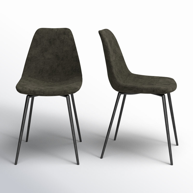 Kody Performance Velvet Dining Chair, Bella Smoke Performance Velvet