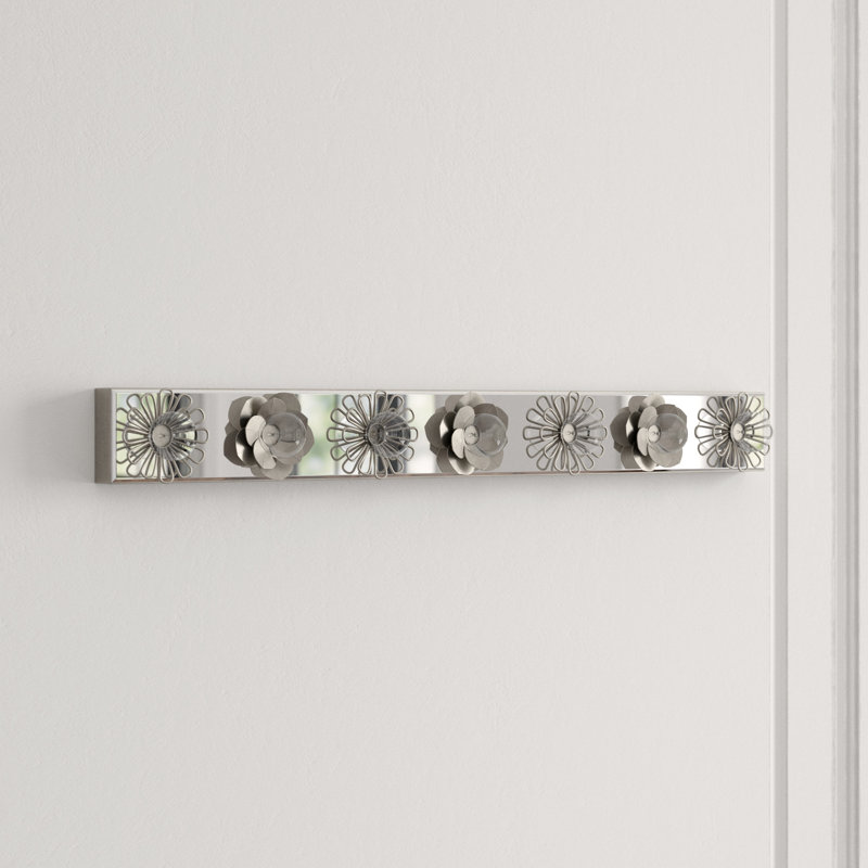 Keaton 7 - Light Bath Bar, Burnished Silver Leaf