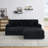 79.3''Modern Corduroy L-Shaped Sectional Sofa with Ottoman-1469896735-1508237304