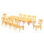 Osborne Outdoor 11 - Piece Teak Dining Set-1895379796