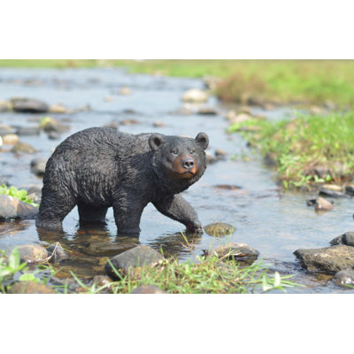 Walking Black Bear Statue