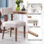 Femke Upholstered Dining Chairs Armless Chair Side Chair Solid Wood Frame-1262100483