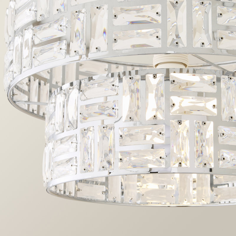 Adreona Flush Mount, Polished Chrome, Yes