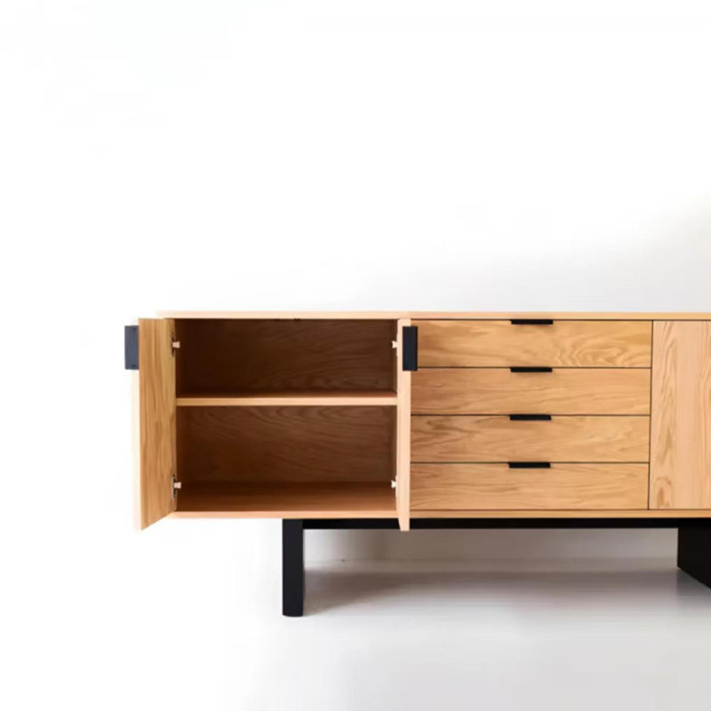 Armoire de vestibule de style Wabi-Sabi, H 31,1 po x l 70,9 po x P 20,9 po