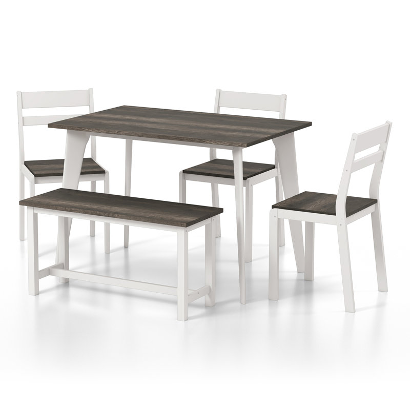 Dining Set, Grey/White