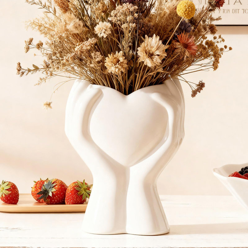 Petit vase moderne en céramique, White