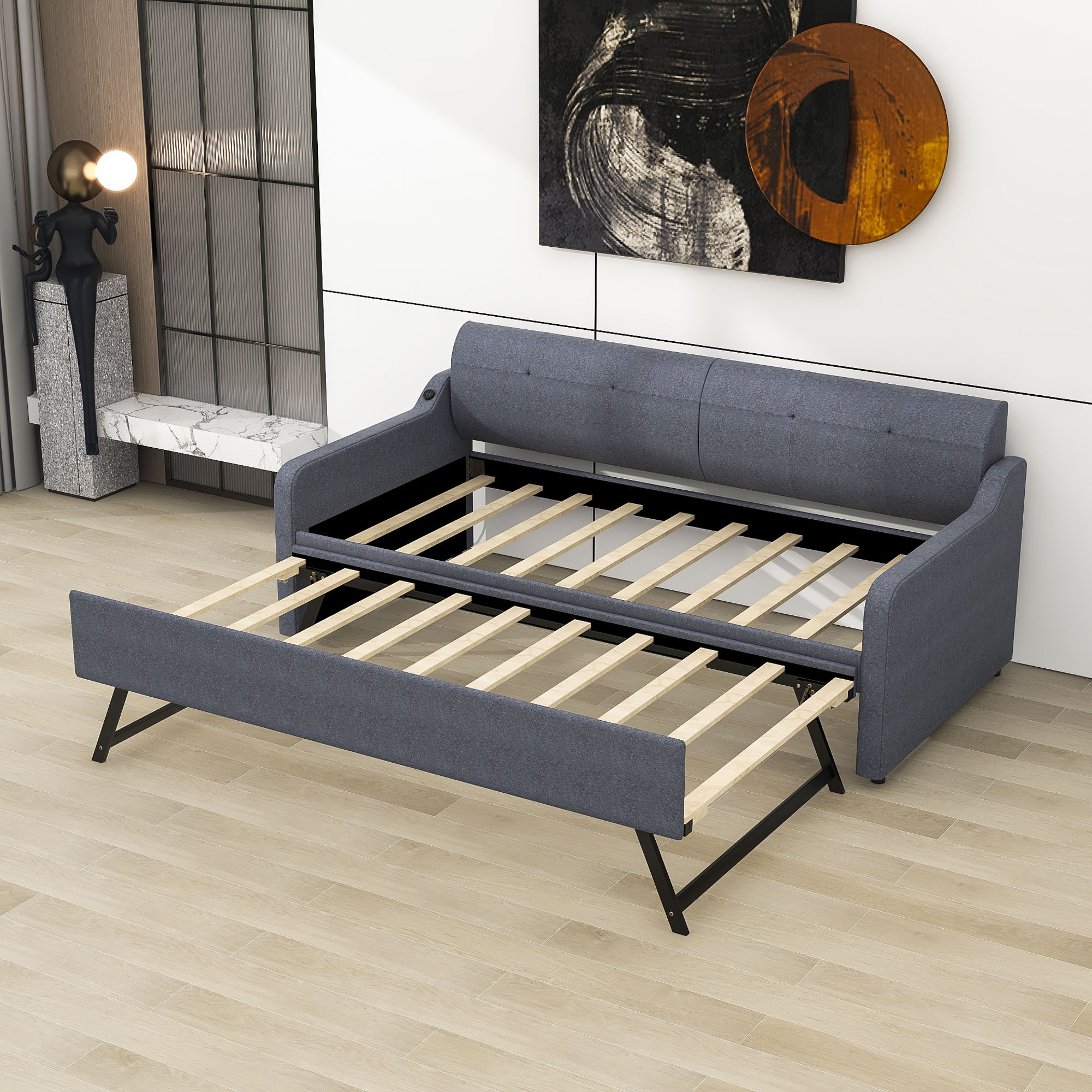 Latitude Run® Chasan Twin Daybed With Trundle | Wayfair